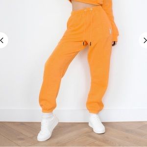 Playboy Orange Oversized Joggers 